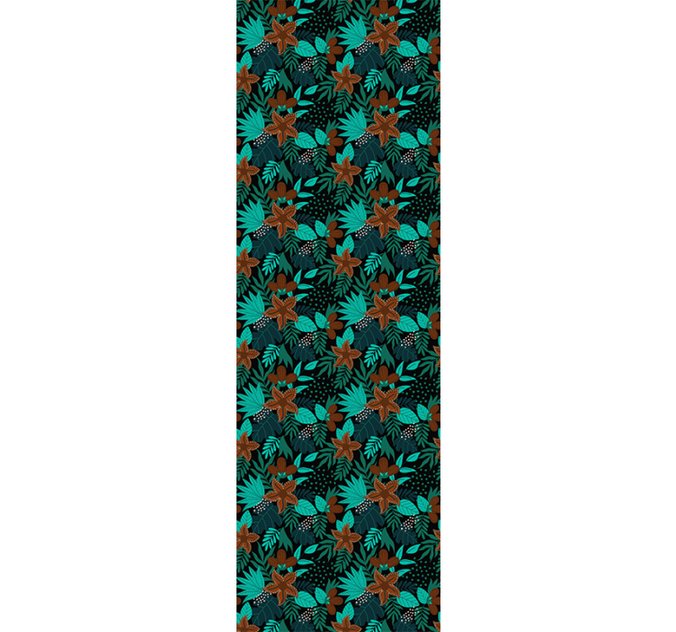 Fliesen Tapeten Ornament mit floraler textur - TenStickers