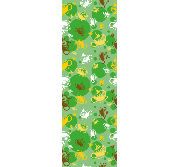 Tapete Küche Tassen silhouetten - TenStickers