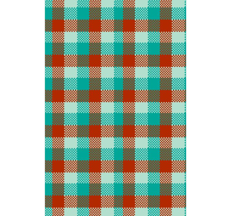 Tapete geometrische Muster gingham-muster - TenStickers