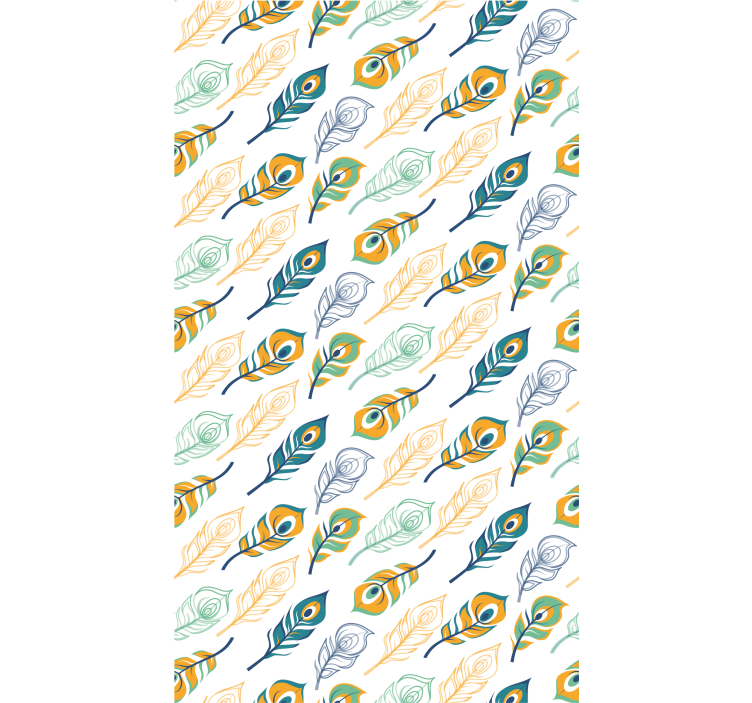 Kunst Tapete gefiederte eleganz - TenStickers