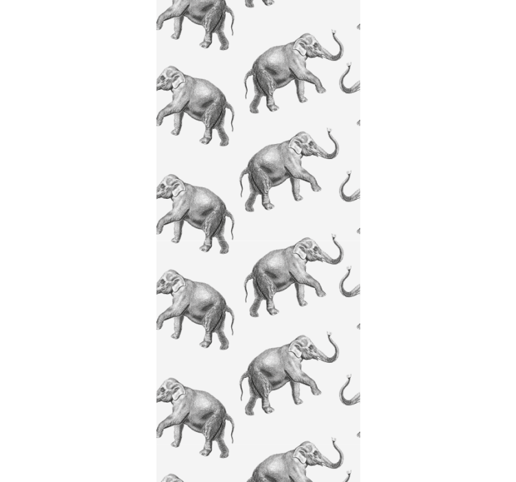 Tier Tapete Elefant im dschungel - TenStickers