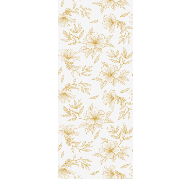 Tapete florale Ornamente goldene florale eleganz - TenStickers