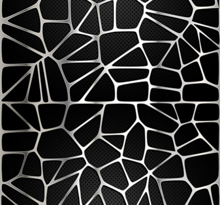 Metallic-Muster abstrakte Tapete - TenStickers