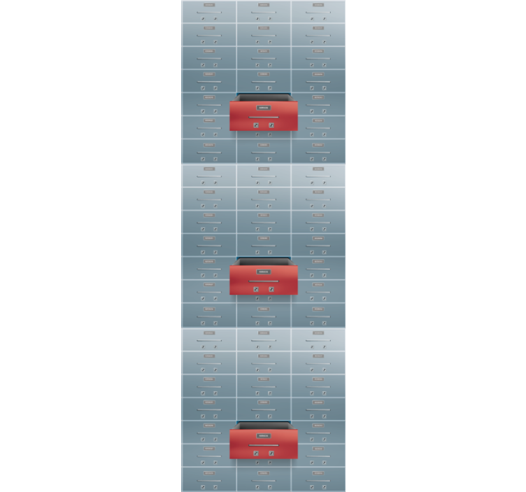 Tapete industriell industrie-schließfächer - TenStickers