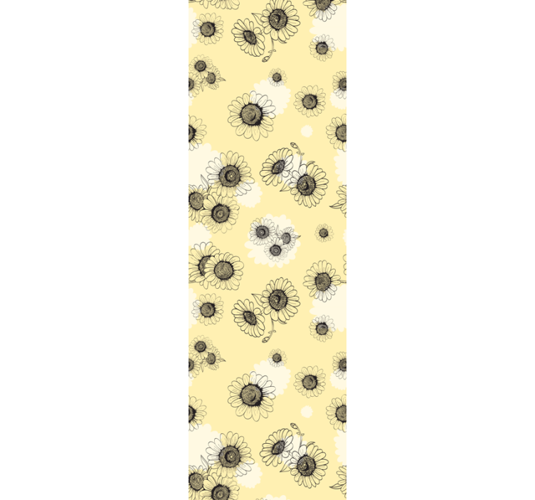 Blumentapete blumenmuster - TenStickers