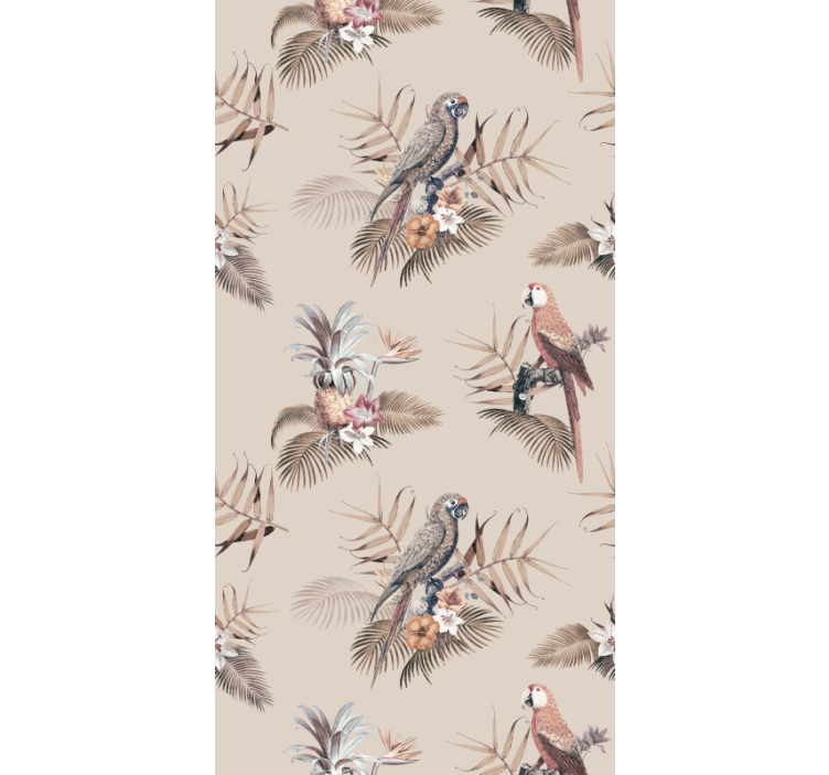 Tapete Papagei tropische papagei eleganz - TenStickers