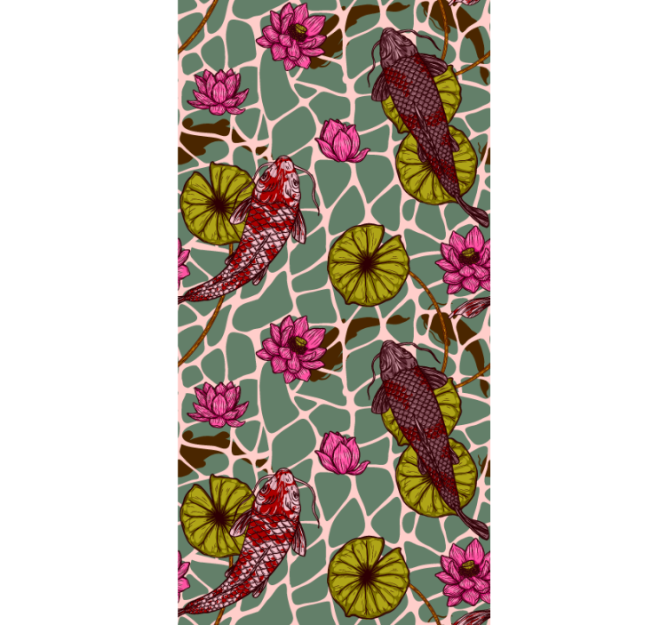 Tapete Fische koiteich motiv - TenStickers