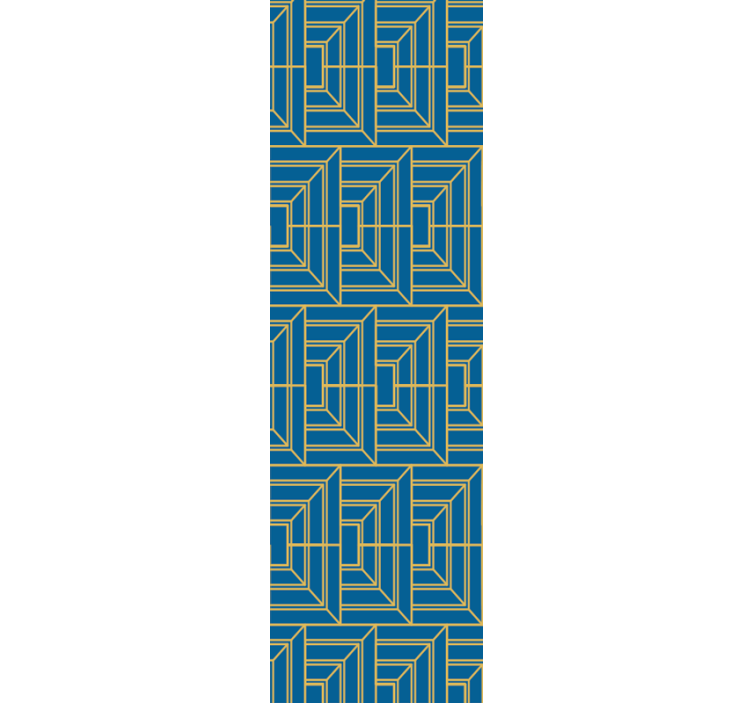 Tapete geometrische Muster winkel-labyrinth - TenStickers