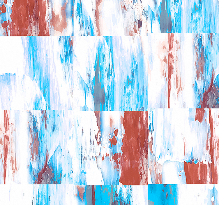 Bunte Ströme abstrakte Tapete - TenStickers