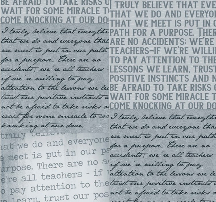 Buchstaben Tapete Schrift horizontal - TenStickers