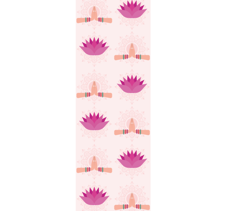 Moderne Tapete Namaste lotus - TenStickers