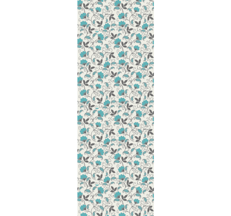 Blumentapete Blaugrüne lotusblume - TenStickers