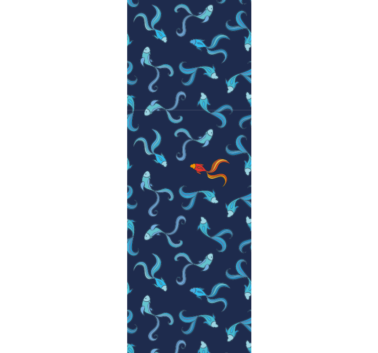 Tapete Fische muster der wasserfauna - TenStickers