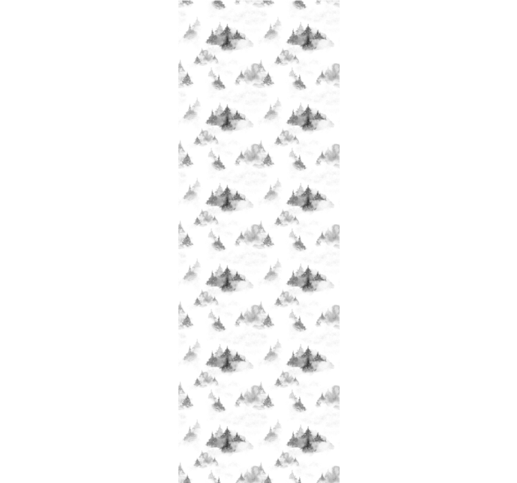 Tapete Baum Dunkle waldsilhouette - TenStickers