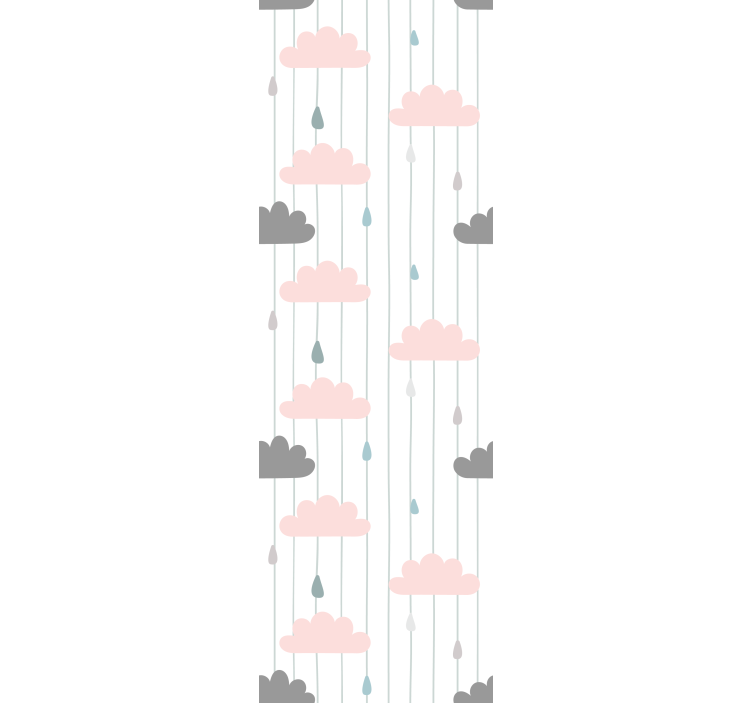 Tapete Baby bewölkte regentropfen - TenStickers