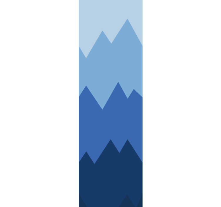 Tapete geometrische Muster berggipfel muster - TenStickers