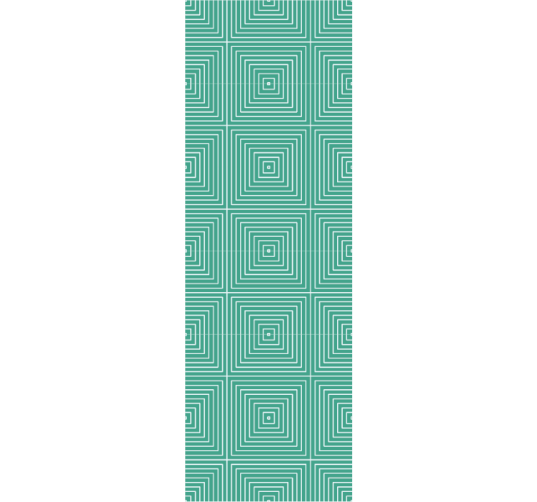 Tapete geometrische Muster quadratisches spiralmuster - TenStickers