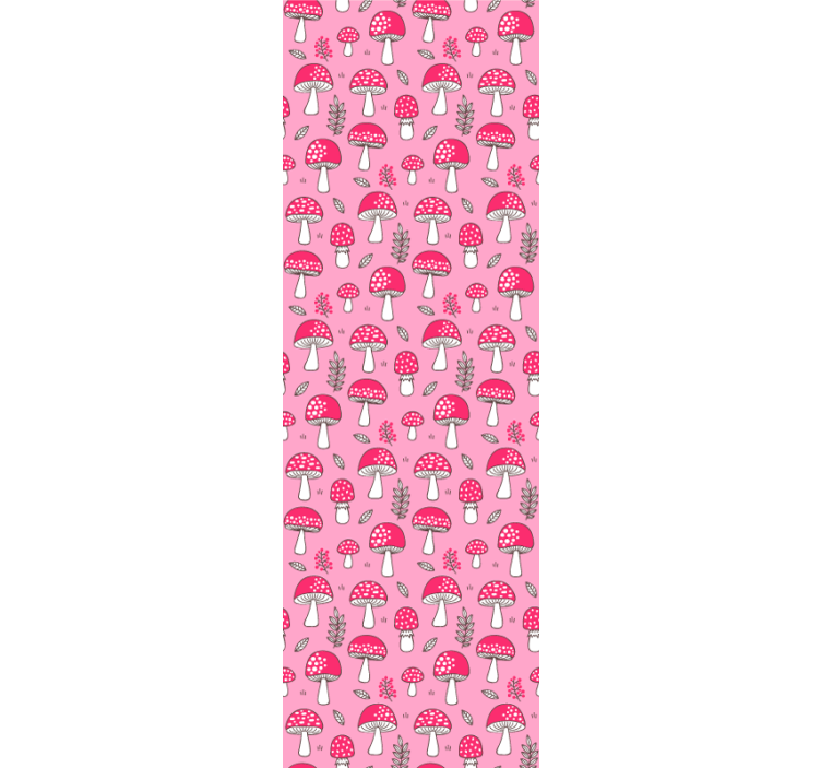 Kunst Tapete pilz muster - TenStickers