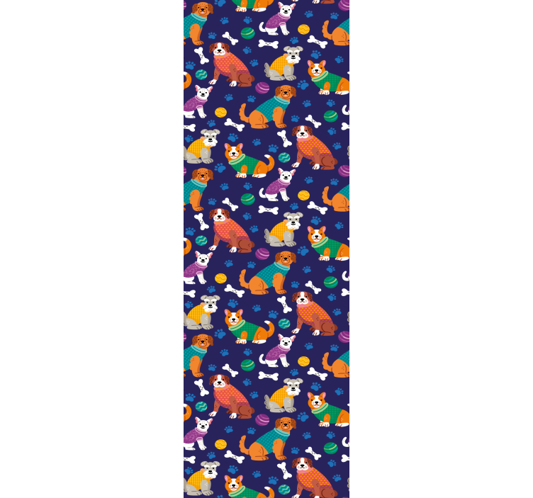 Tiere Tapete verspielte haustiermuster - TenStickers