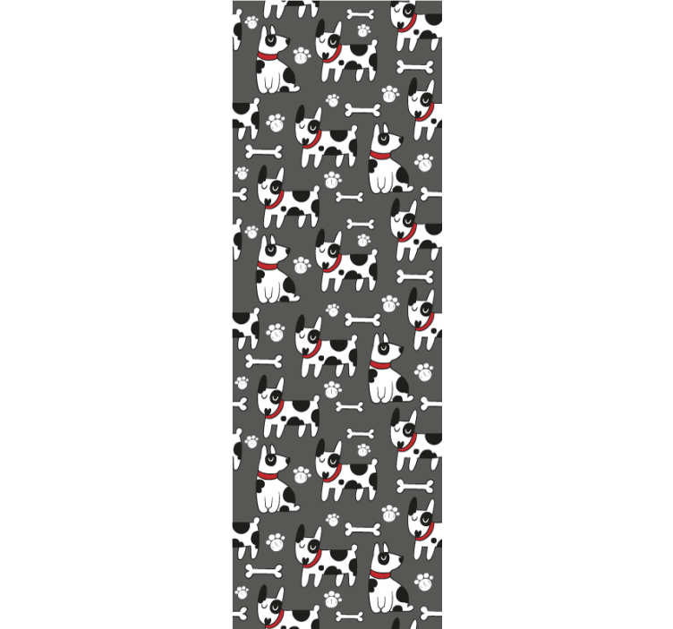 Tapete Hunde verspielte hundeillustration - TenStickers