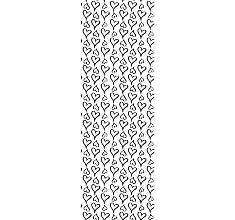 Geometrische Tapete herzmotiv wiederholen - TenStickers