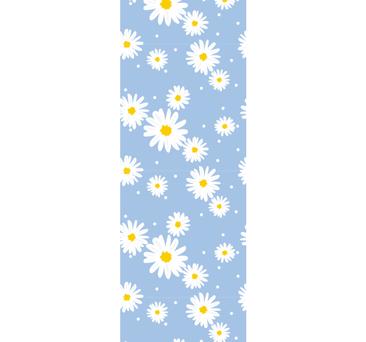 Blumentapete gänseblümchen-muster-motiv - TenStickers