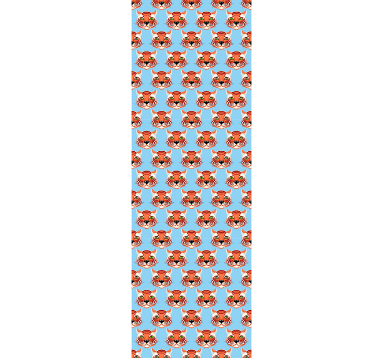 Katzen Tapete süße tigergesichter - TenStickers