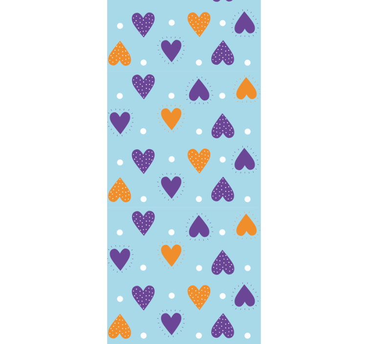 Tapete Schlafzimmer herz regentropfen - TenStickers