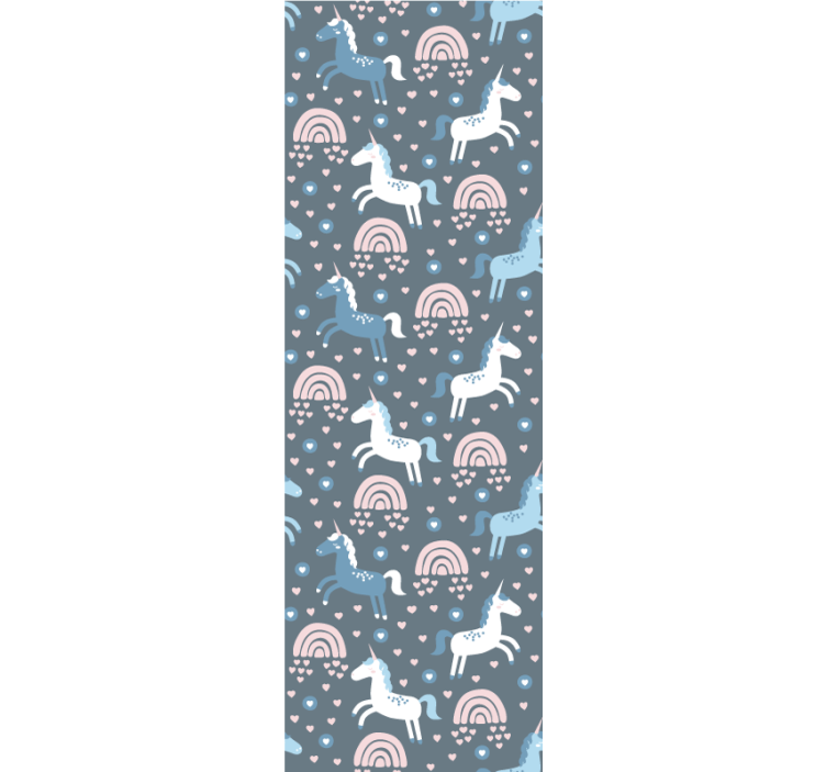 Tapete Tiere giraffen-regenbogen-motiv - TenStickers