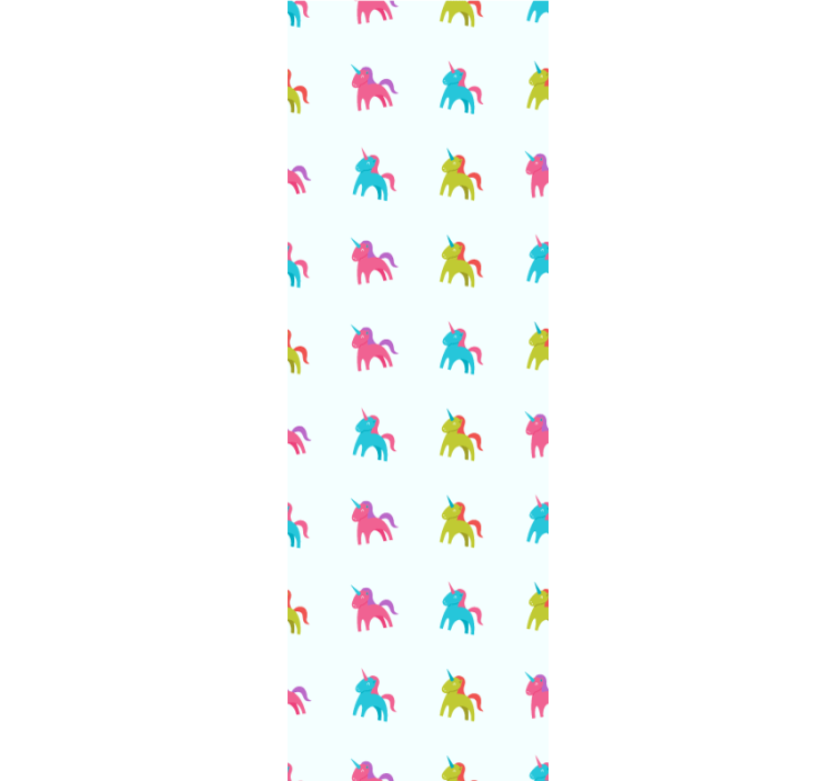 Tapete Tiere bunte einhörner - TenStickers