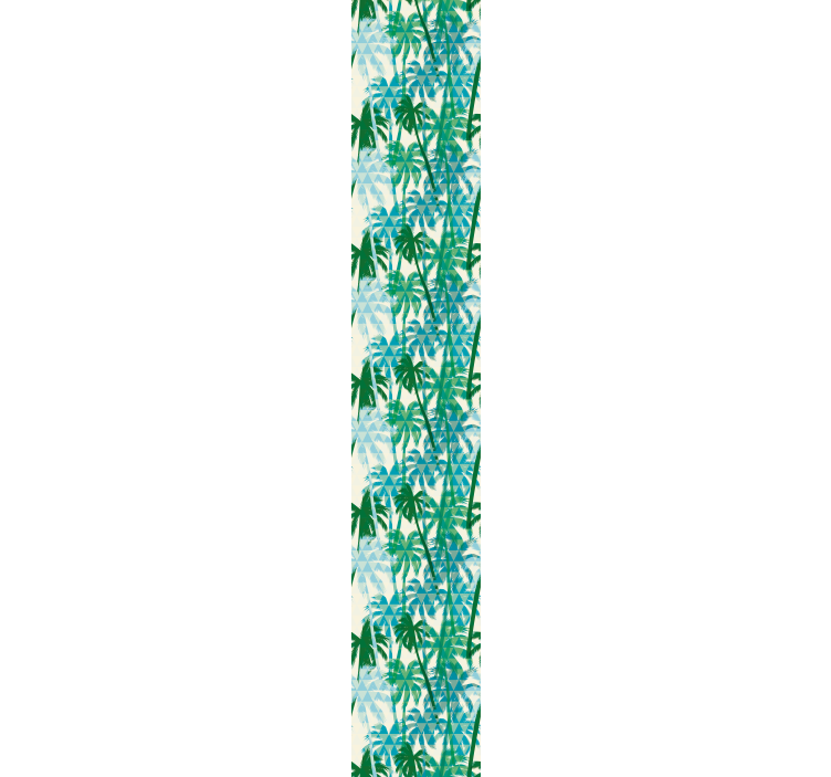 Tapete Dschungel tropische geometrische muster - TenStickers