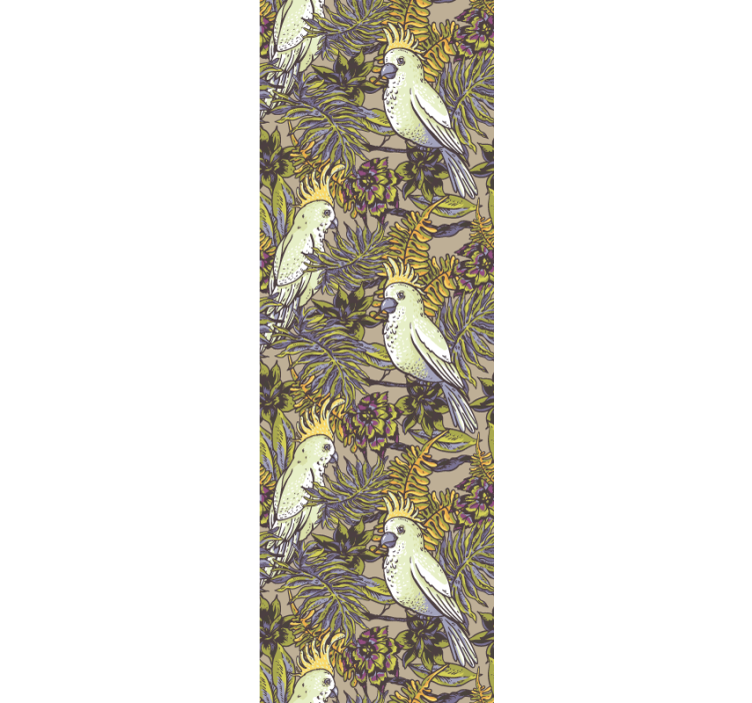 Tapete Tiere tropische vogelmuster - TenStickers