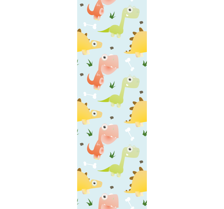Dino Tapete verspielte dinosaurier-muster - TenStickers