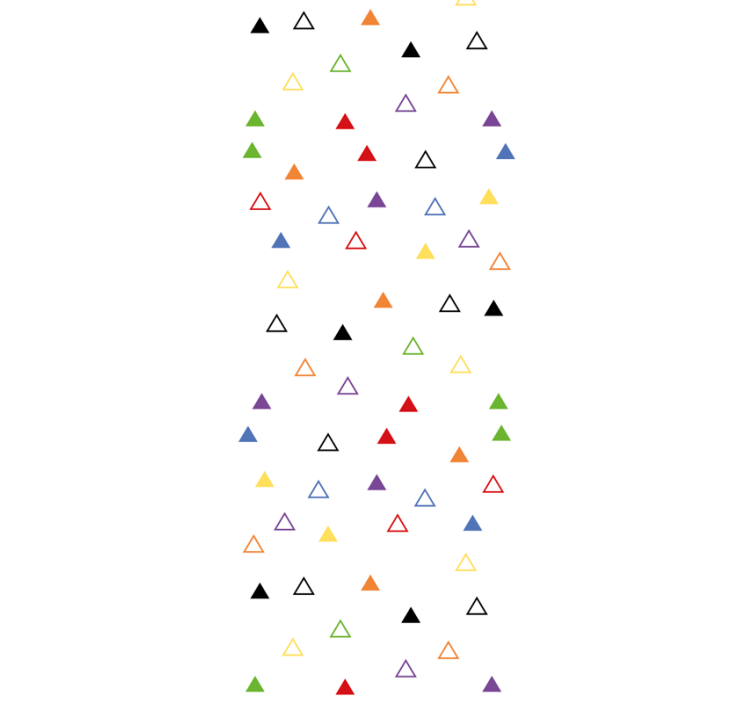Tapete geometrische Muster buntes dreiecksmotiv - TenStickers