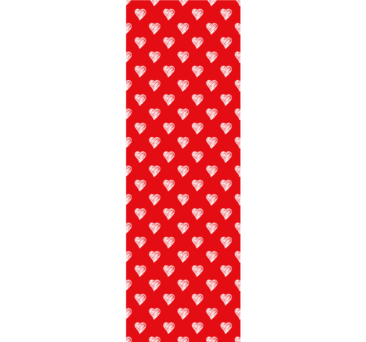 Ornament Tapete herz-muster-design - TenStickers