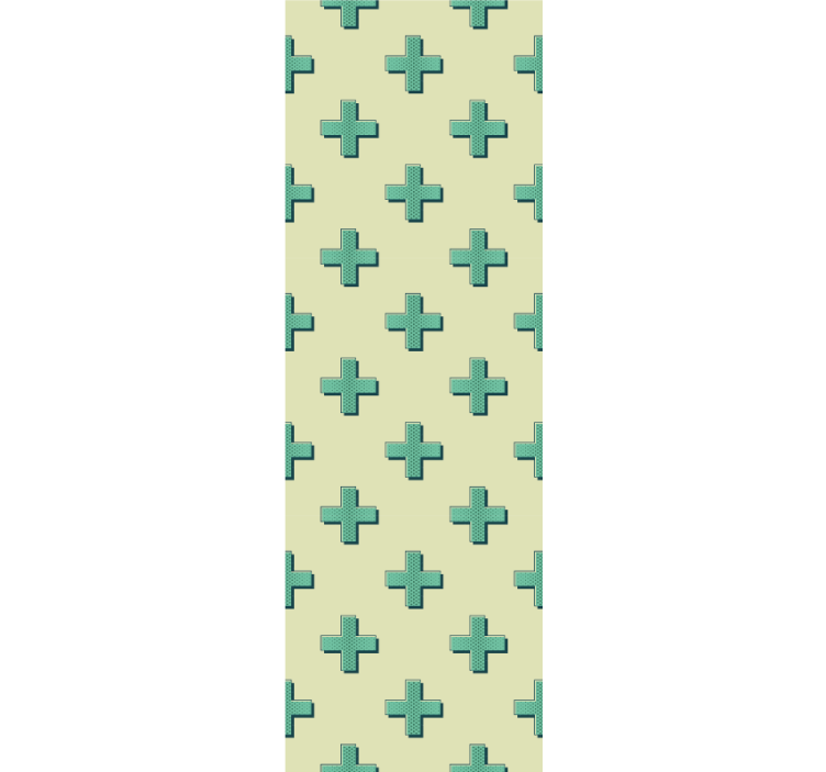 Tapete geometrische Muster geometrisches kreuzmuster - TenStickers