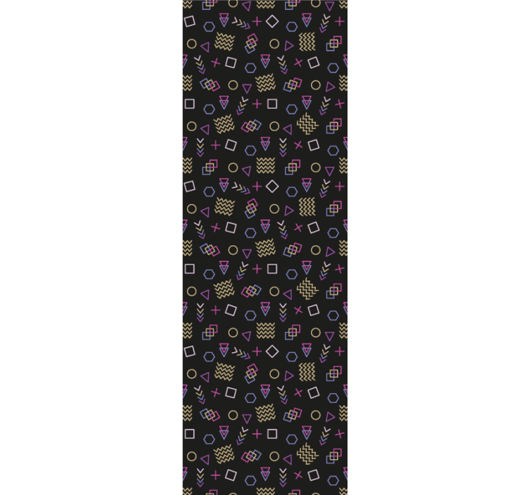 Tapete geometrische muster retro muster freude - TenStickers