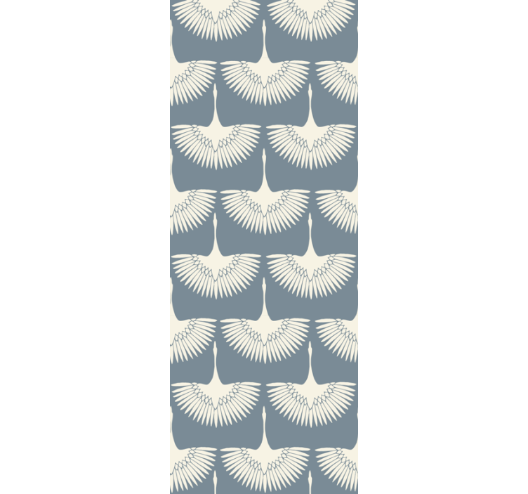 Tapete vögel elegantes muster fliegender störche - TenStickers