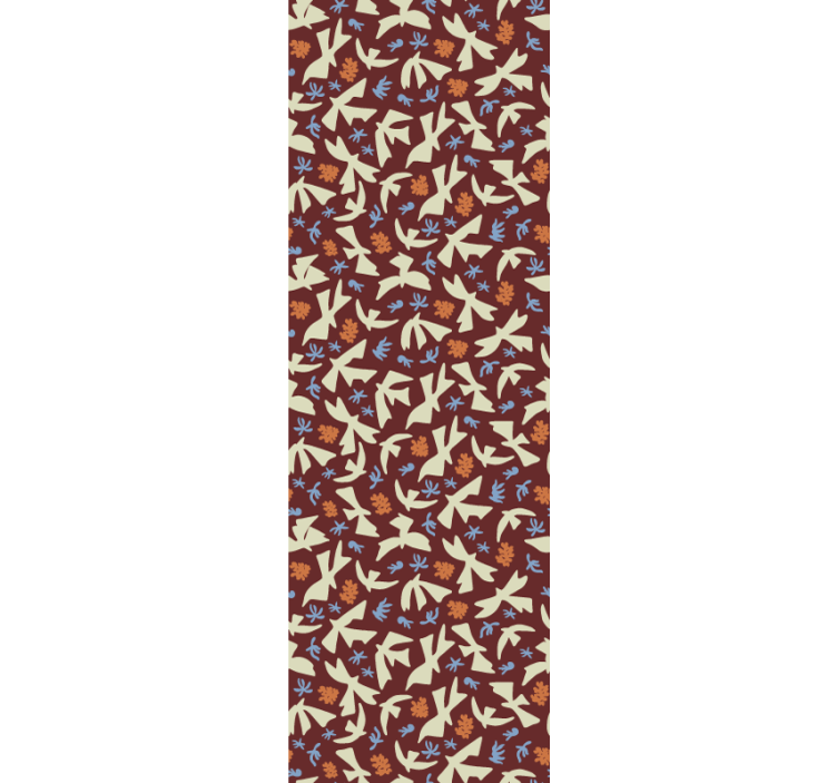 Tapete florale Ornamente stilisierte naturmotive - TenStickers