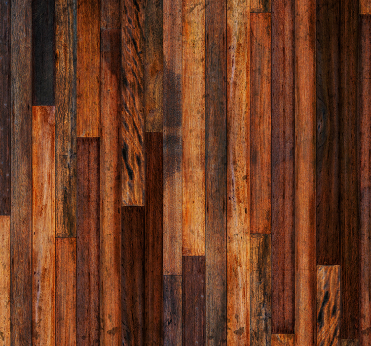 Dunkles Holz Tapete mit Sonneneinfall - TenStickers