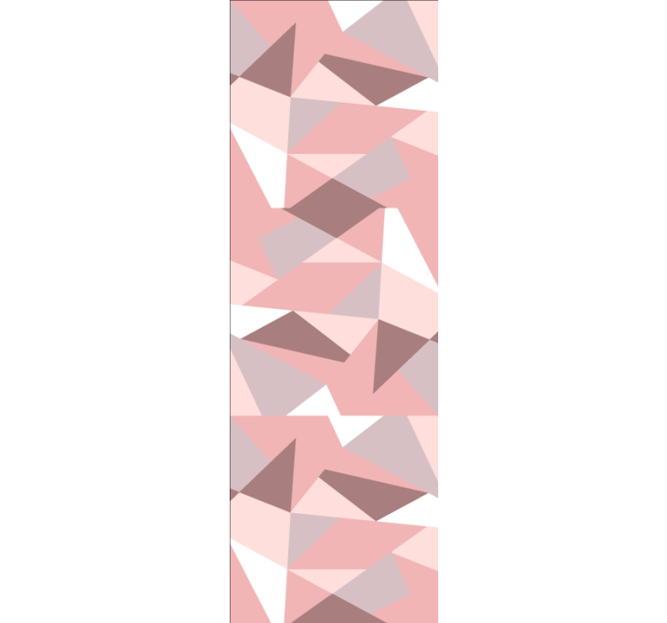 Tapete geometrische muster in strukturiertem rosa - TenStickers