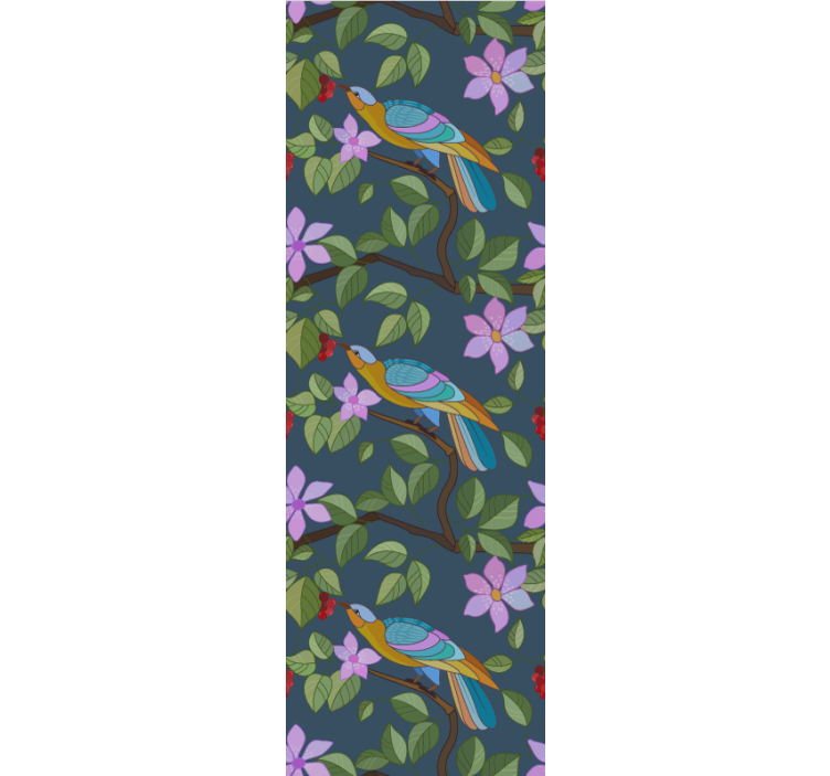 Tapete vögel im bunten tropischen design - TenStickers