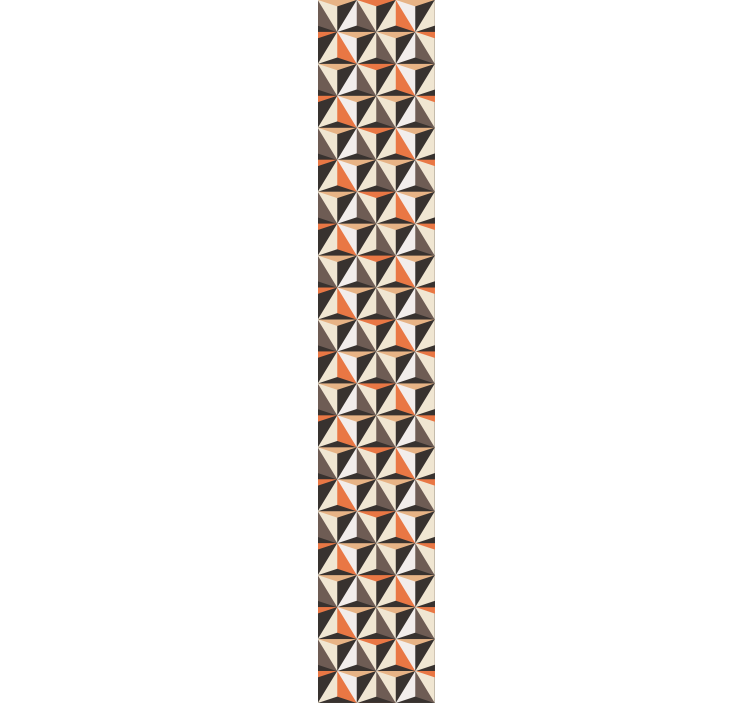 3D Tapete Retro-dreieck gemusterte linien - TenStickers