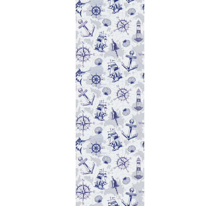 Tapete Stadt nautische themenelemente - TenStickers