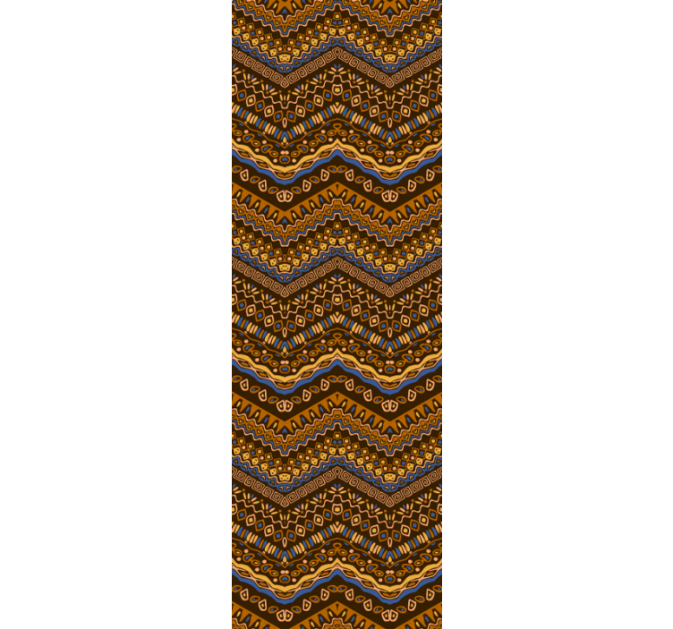 Kunst Tapete geometrisches muster wellen - TenStickers