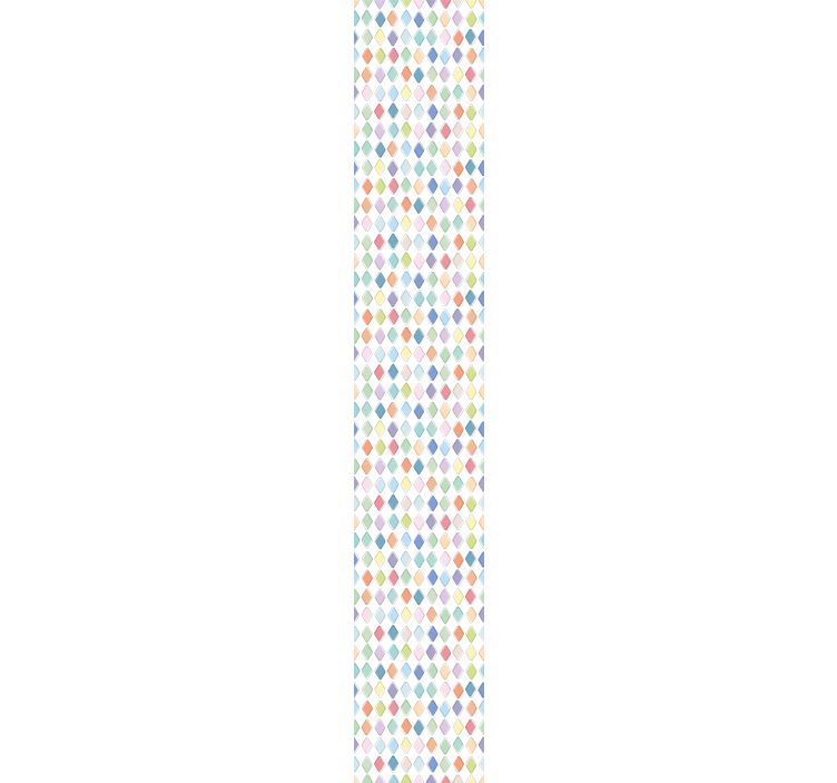 Vliestapete Kunst Bunte harlekin-diamanten - TenStickers
