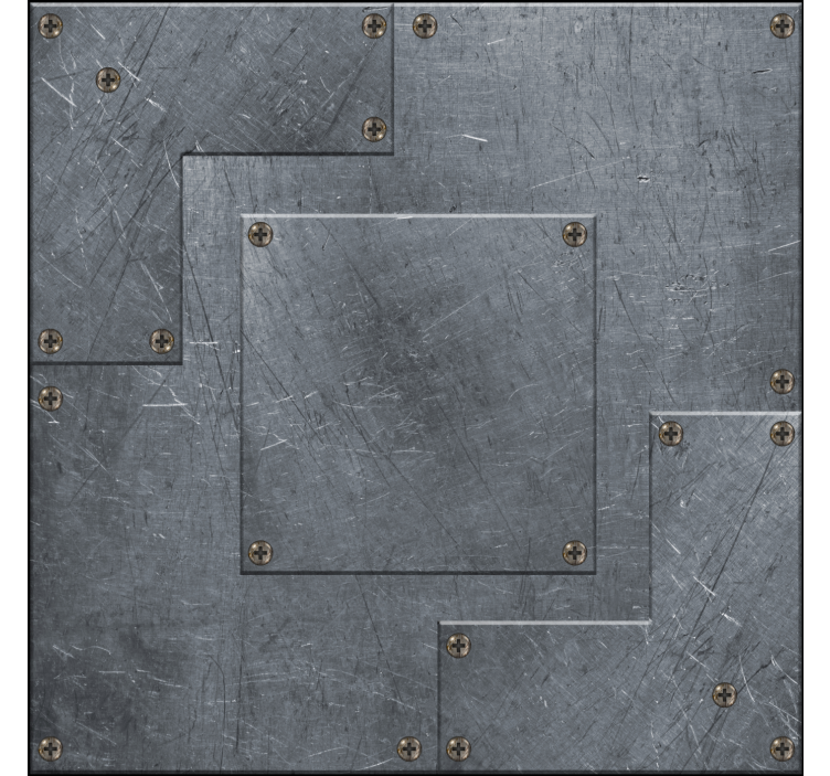 Tapete Jugendzimmer stahlplatten - TenStickers