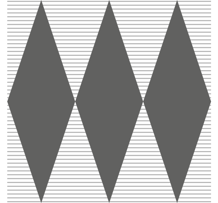 Geometrische Tapete graues rautenmuster - TenStickers