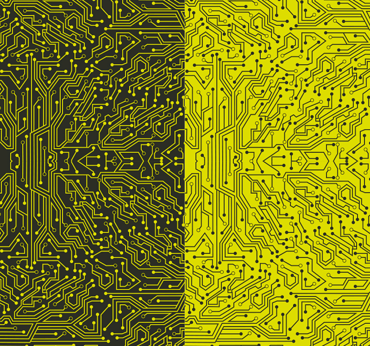 Tapete Abstrakt schaltungskomplexität - TenStickers