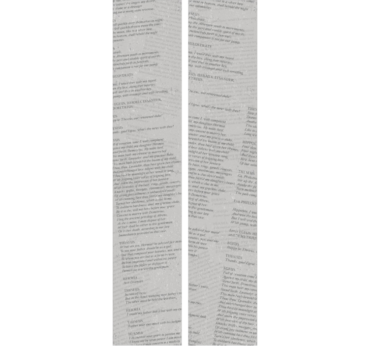 Tapete Schriftzug literarischer drehbuchtext - TenStickers